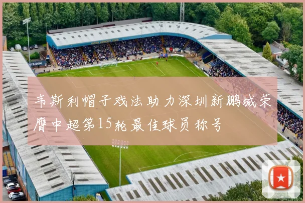 韦斯利帽子戏法助力深圳新鹏城荣膺中超第15轮最佳球员称号